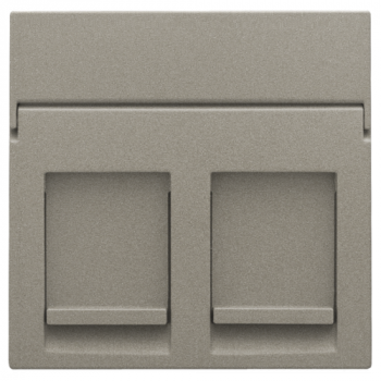 niko centraalplaat data voor 2 rj outlets bronze coated (123)