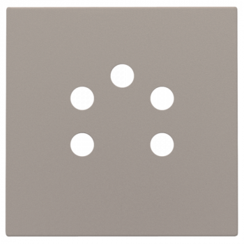 niko set de finition pour prise téléphonique à 5 pôles bronze coated (123)