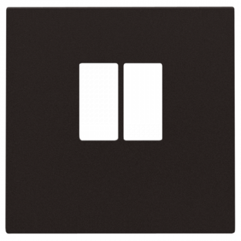 niko afwerkingsset voor enkelvoudige luidsprekeraansluiting dark brown coated (124)