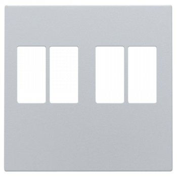 niko plaque de finition pour raccordement audio double sterling coated (121)