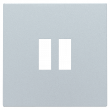 NIKO niko afwerkingsset voor dubbele usb-a-lader sterling coated (121)