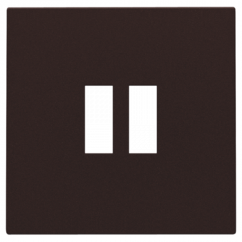 NIKO niko afwerkingsset voor dubbele usb-a-lader dark brown coated (124)