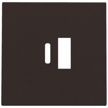 niko set de finition pour double chargeur usb-a et usb-c dark brown coated (124)