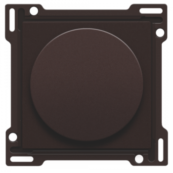 niko set de finition pour variateur à bouton rotatif ou régulateur de vitesse, bouton rotatif inclus dark brown coated (124)