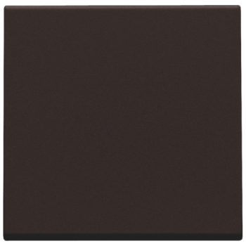niko afwerkingsset voor een enkelvoudige elektronische schakelaar of drukknop dark brown coated (124)