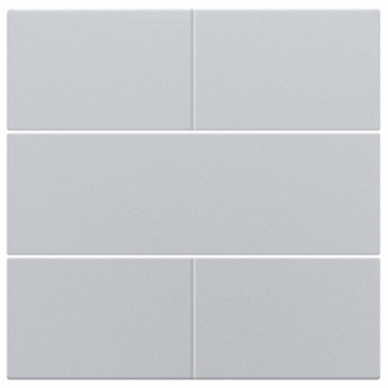 niko set de finition pour bouton-poussoir quadruple ,libre de potentiel 24v sterling coated (121)
