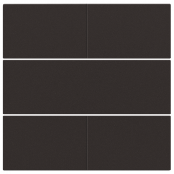 niko set de finition pour bouton-poussoir quadruple ,libre de potentiel 24v dark brown coated (124)