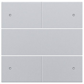 niko set de finition pour bouton-poussoir quadruple libre de potentiel 24v avec led sterling coated (121)