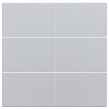 NIKO niko afwerkingsset voor 6-voudige potentiaalvrije drukknop 24v sterling coated (121)