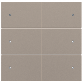 NIKO niko afwerkingsset voor 6-voudige potentiaalvrije drukknop 24v met leds bronze coated (123)