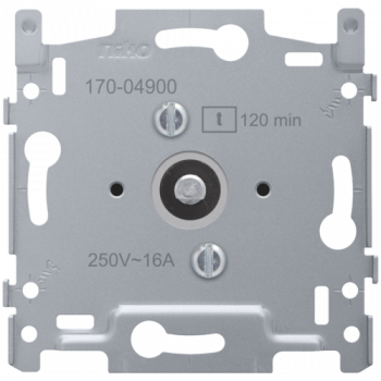 NIKO socle pour minuterie bipolaire réglable jusqu'à 120min. 16A fixation par vis NIKO socle pour minuterie bipolaire réglable jusqu'à 120min. 16A fixation par vis