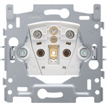 niko sokkel voor stopcontact zonder aarding ,inbouwdiepte 21 mm 16a schroefklemmen