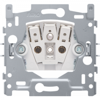 niko socle pour prise de courant avec broche terre et obturateurs de protection profondeur 28.5mm connexion rapide