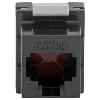 niko connecteur RJ45 blindé STP Cat. 6A prêt pour l'alimentation PoE ++, pour bandes passantes jusu'à 500 MHz