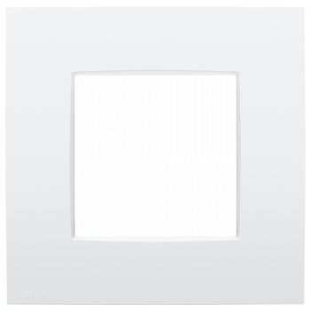 plaque de recouvrement simple intense lunar white (code 137)