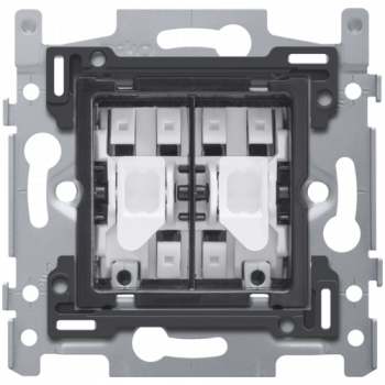 tweevoudige schakelaar :wisselschakelaar en n.o drukknop 10a 250v voor rocker of toggle insteekklemmen(2)