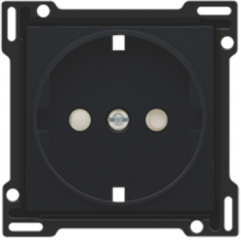 NIKO plaque centrale pour prise de courant 2p+terre latérale 28.5mm (161)