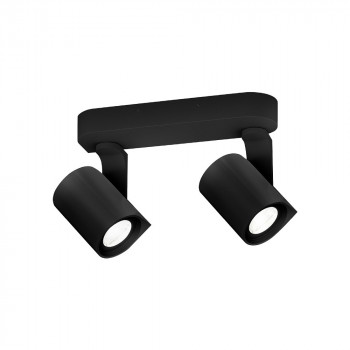 wever & ducre sqube 2 on base 1.0 2xpar 16 b black gu10 ip20