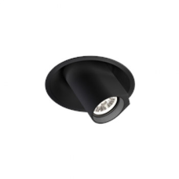 wever & ducre bliek round recessed 1.0 par16 max 12w black