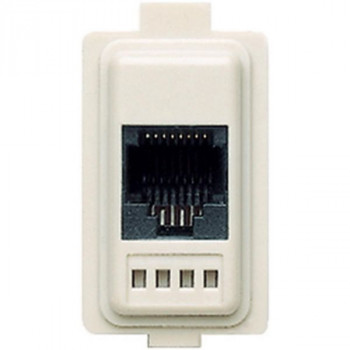 BTICINO magic connector rj12 voor telefoon 3 paar schroefklemmen 1 mod.