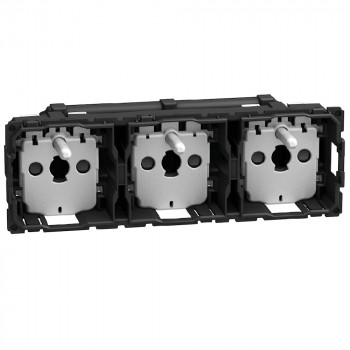 light now vlakke voorbekabeld contactdoos 3x2p+a 4 mod