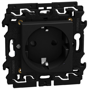 light now with netatmo prise 2p+t latérale schuko 2 modules