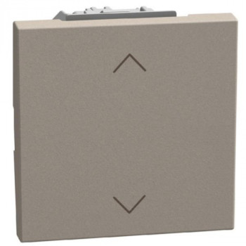 light now dubbele rolluikdrukknop 2 modules stone