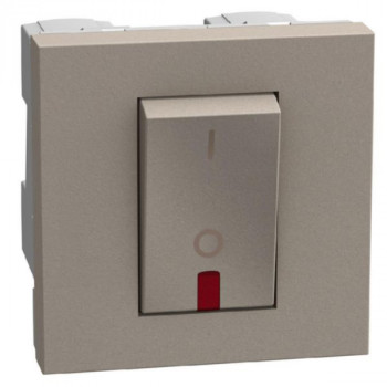 BTICINO light now tweepolige schakelaar 32a 2 modules stone