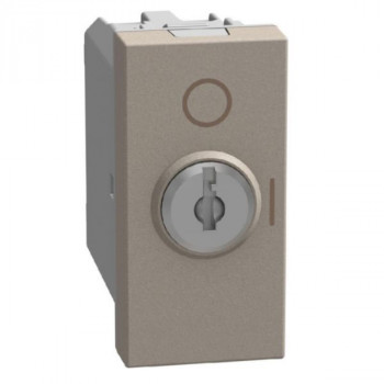 light now tweepolige sleutelschakelaar 16ax 1 module stone