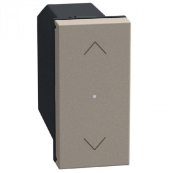 light now with netatmo rolluikschakelaar 1 module stone