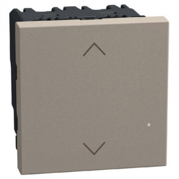 light now with netatmo rolluikschakelaar 2 modules stone