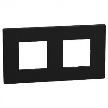 BTICINO light now plaque h/v 2x2 modules 71mm noir