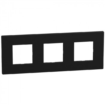 light now plaque h/v 3x2 modules 71mm noir