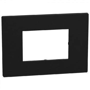 BTICINO light now plaque pour 3 modules noir