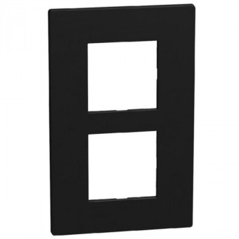 light now plaque 2 x 2 modules 57mm noir