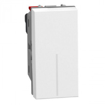 light now drukknop no 10a 1 module wit