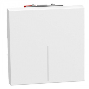 light now interrupteur unipolaire 10ax 2 modules blanc