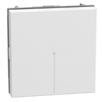 light now tuimeldrukknop 1p 10a met lampsymbool 2 mod. wit