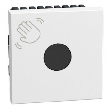 light now poussoir sans contact pour porte 2 modules blanc