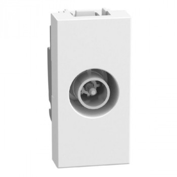 light now tv eindcontactdoos 1 module wit