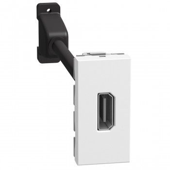 BTICINO light now connecteur précablé hdmi 1 module blanc