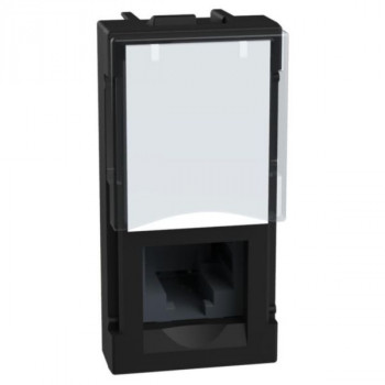 light now contactdoos rj45 utp cat 6 1 module noir