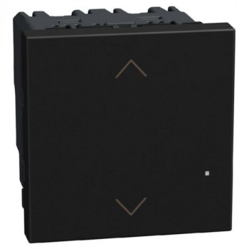 BTICINO light now with netatmo rolluikschakelaars 2 module zwart