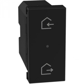 BTICINO light now with netatmo draadloze bediening inbouw vertrek/aankomst 1mod. zwart