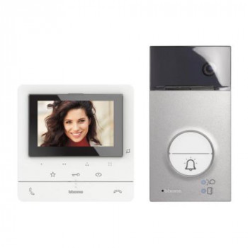 videokit (standard) classe 100 apparent linea 3000 gris - 1 bouton + 1 x classe 100 v16e