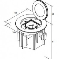 arpi ip64 vloerstopcontact 2p+a met usb c en met klapdeksel (01)