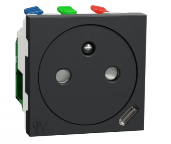 speciaal kontaktdoos 2p+a met usb type c