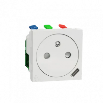 speciaal kontaktdoos 2p+a met usb type c white