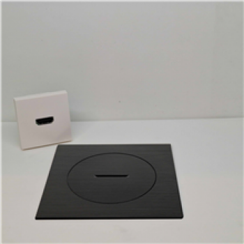SQUARE IP66 arpi prise de contact pour raccordement hdmi black brushed (18)