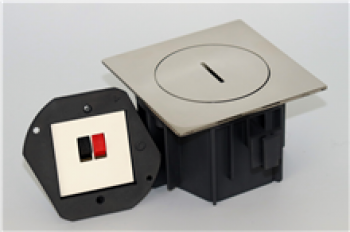arpi vloerstopcontact voor 1 luidspreker stainless steel polished (22)